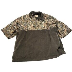 Red Head Real Tree Max 5 Bone Dry Waterproof Camo 1/4 Zip Fleece XXXL READ ALL